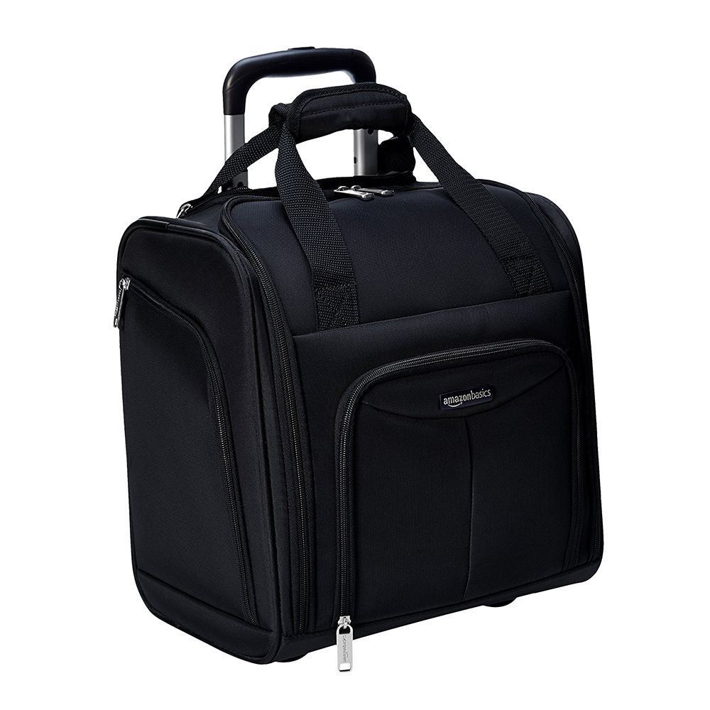 Underseat Luggage Laptop Bag That Slides Over Luggage Handle