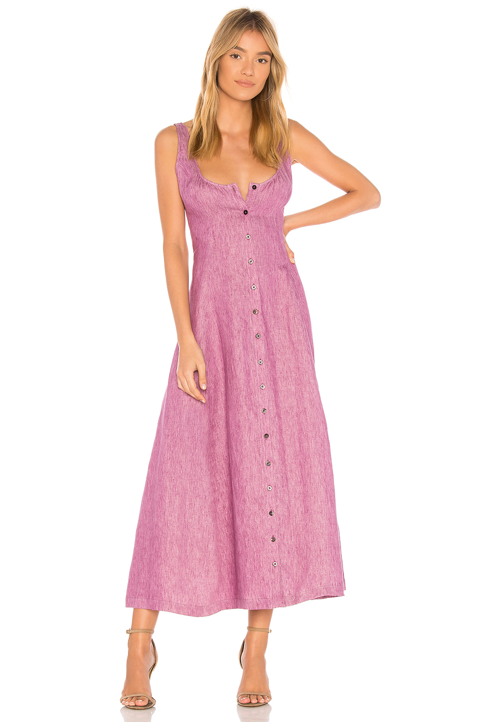 This Is the Best Vacation Dress Mara Hoffman Tie Front Midi Dress