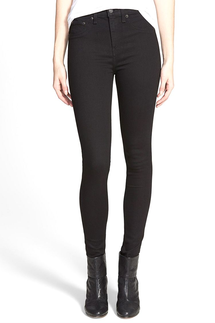 j brand maria high rise seriously black