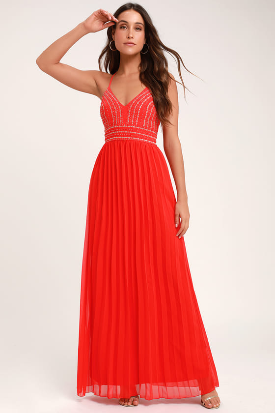 fitted lace wedding dress Wine Red Long Prom Dress with Notched Neckline Wine / 0 main image 1
