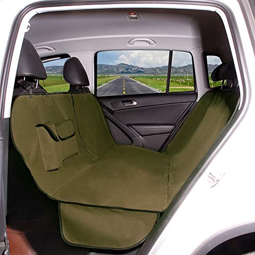 Waterproof Dog Car Seat Cover - Heavy Duty 600D Scratch Proof Pet Hammock For Cars, Trucks & SUVs