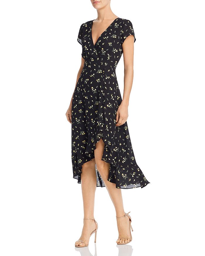 knee length dresses for ladies Ruched Long-Sleeve Slimming Midi Dress | Built-In Shapewear main image 1