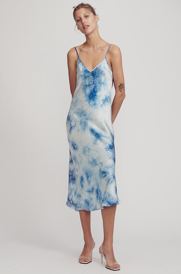 silk laundry 90s slip dress pine 90s Slip Dress Pine