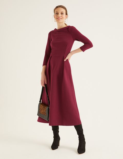 black jersey maxi dress long sleeve Long-Sleeve Jersey Dress  La Garonne