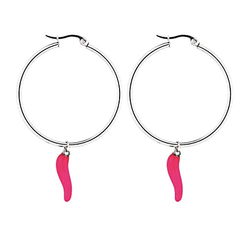 Heather Needham Orecchini A Perno In Argento Sterling 925 Con Zirconi Rosa – Piccoli E Discreti 3 Mm