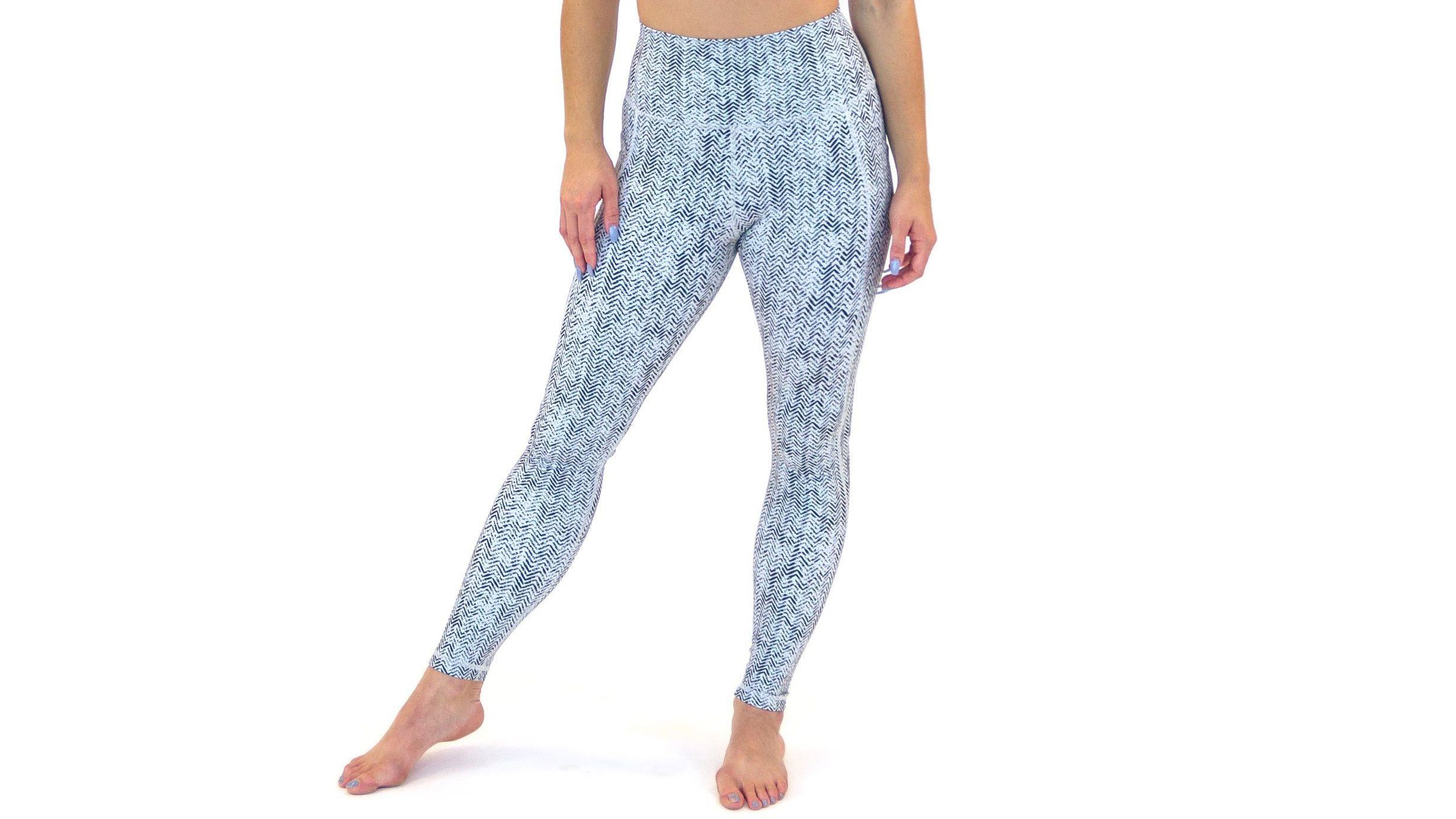 Full Length Classic Black Textured High Waist Fleece Lined Leggings
