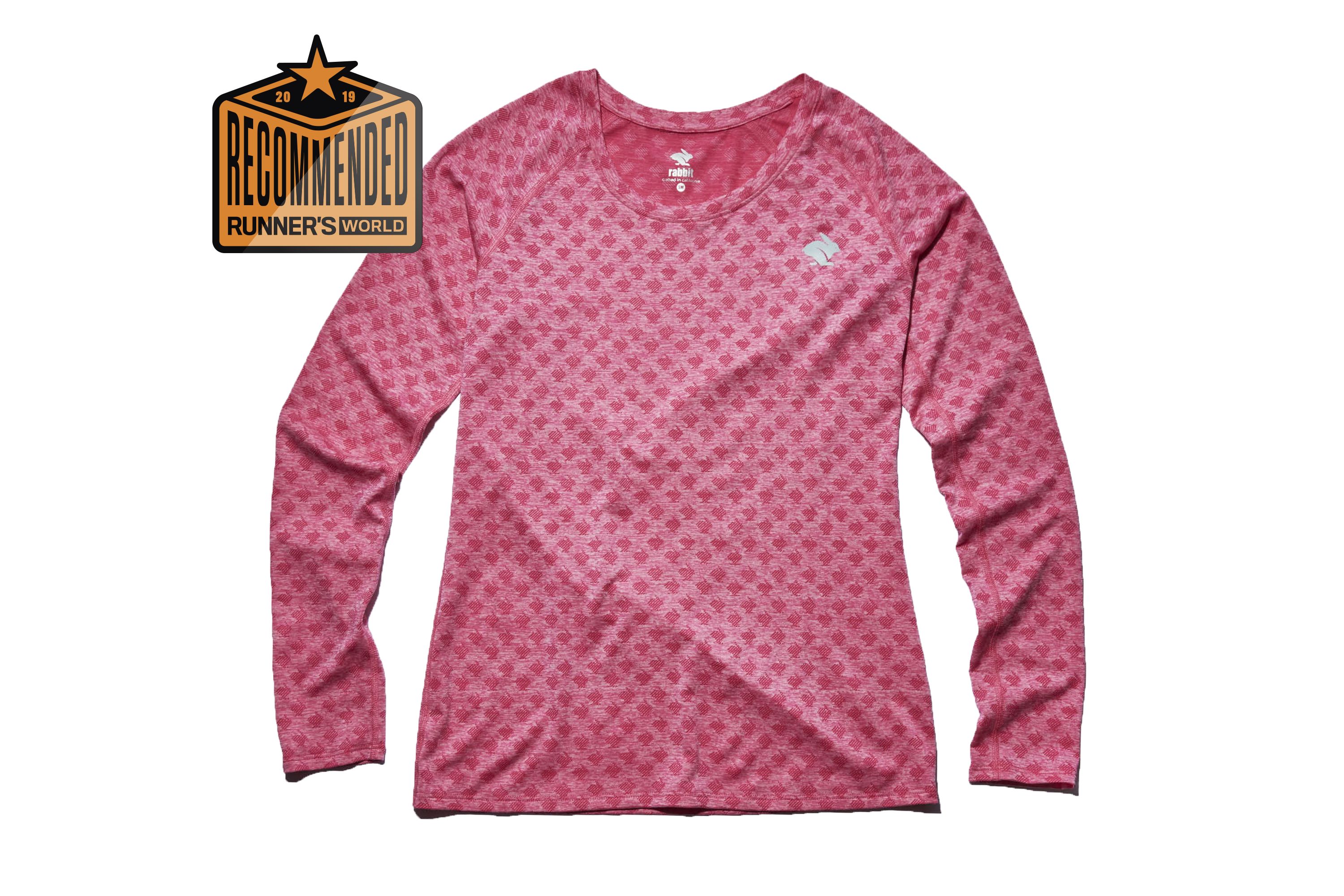 ◆ITZAVIBE◆ IT0014 Script Graphic Long Sleeve Pink IT001-4 WOMEN'S SEAMLESS LONG SLEEVE TOP | Women | Cream/Papaya