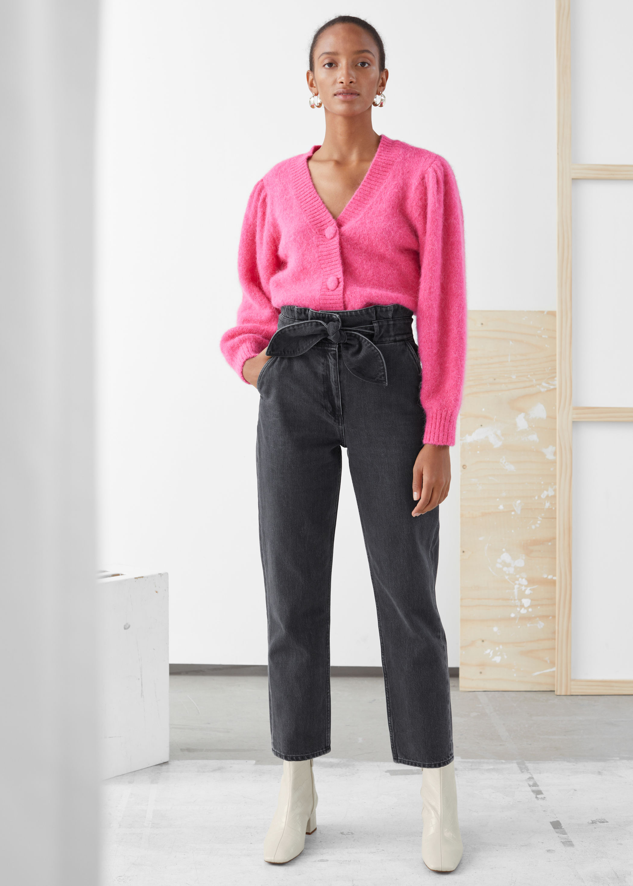 Wide Leg Mom Jeans Cute Outfits Cute Black Jean Outfit Ideas- 12