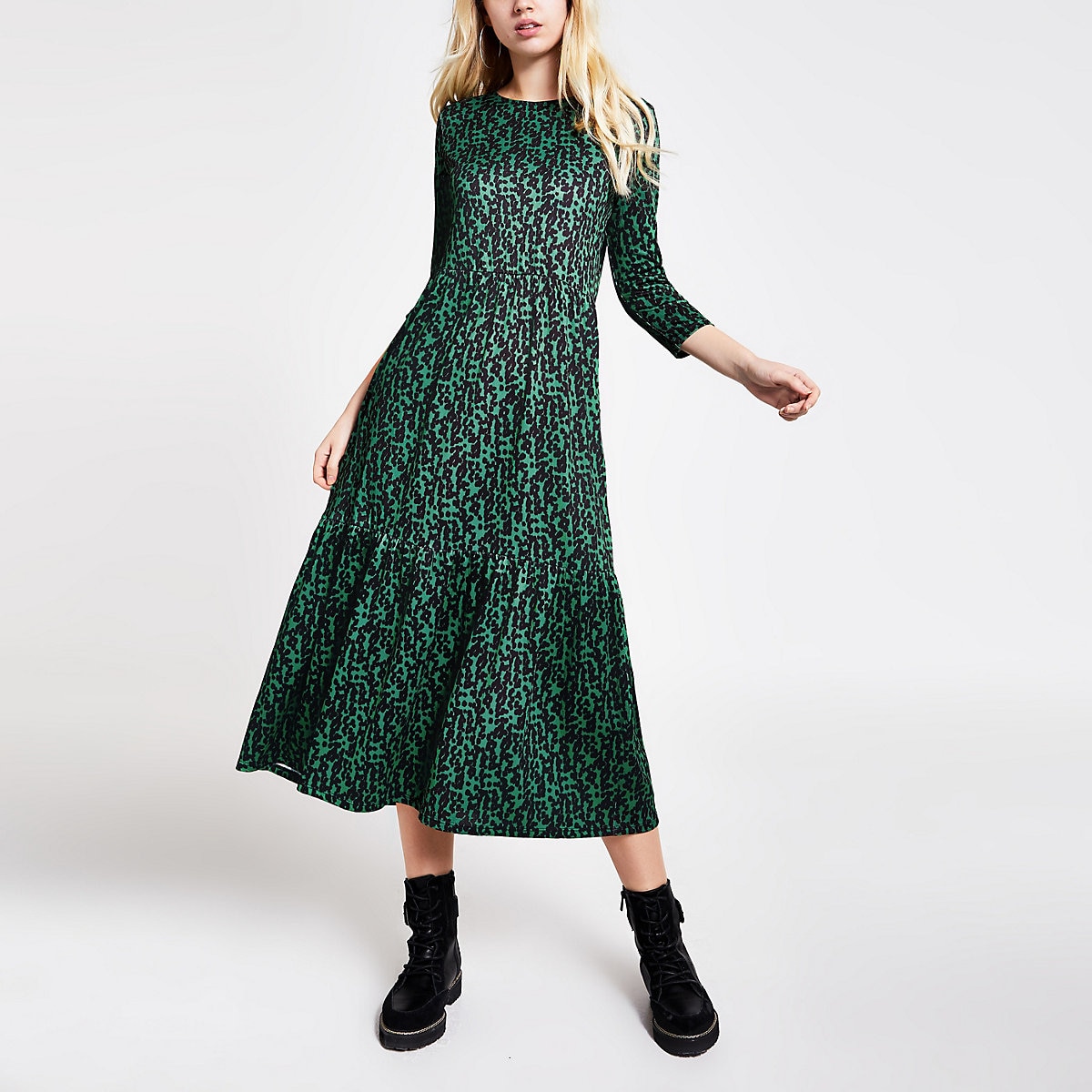womens long formal dresses Women's Green & Evening Gowns MOG Dress with Sleeves main image 0