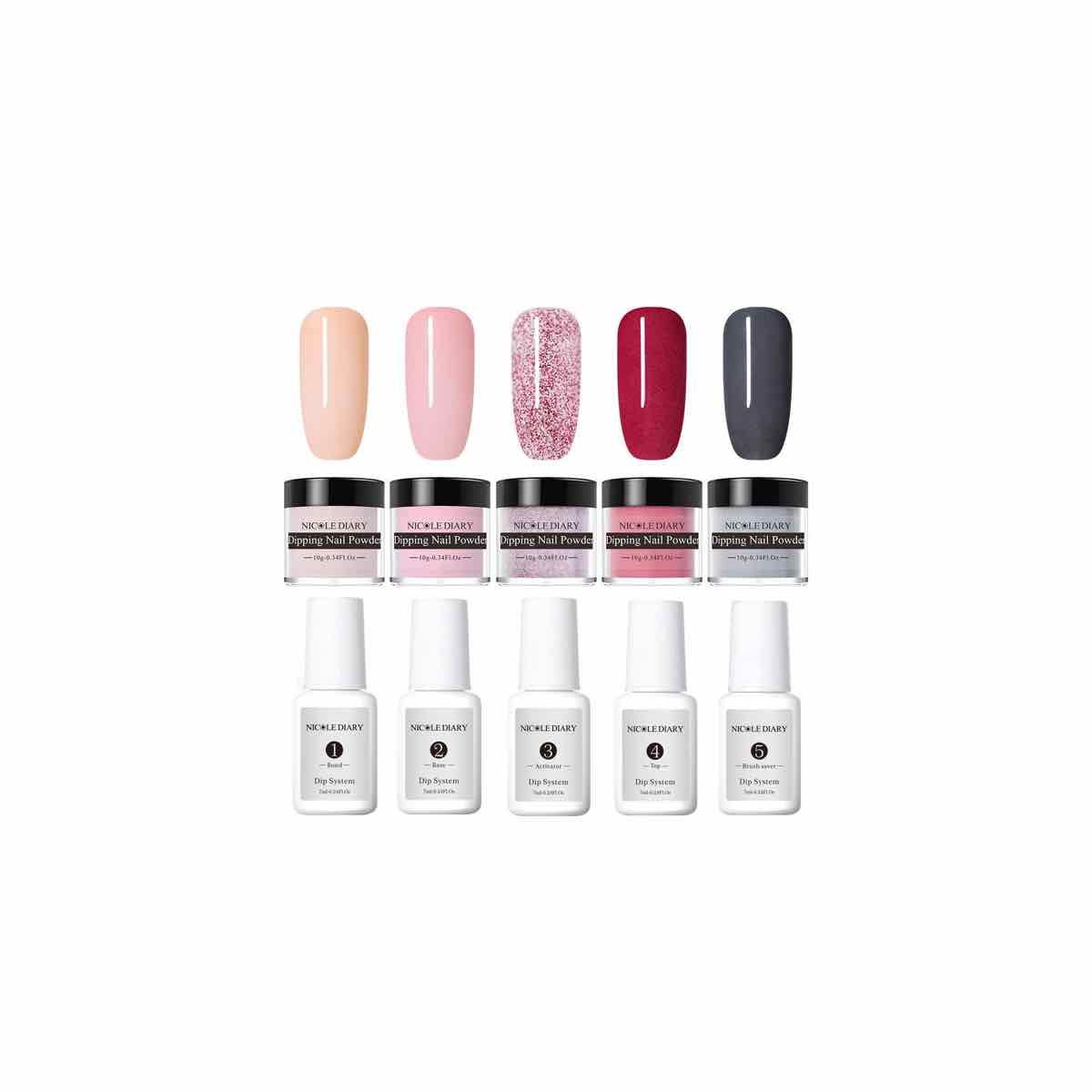 Scettar Dip Powder Tray System – Portable Nagelpulver-Station Mit Staubbürste Für DIY Nageldesign