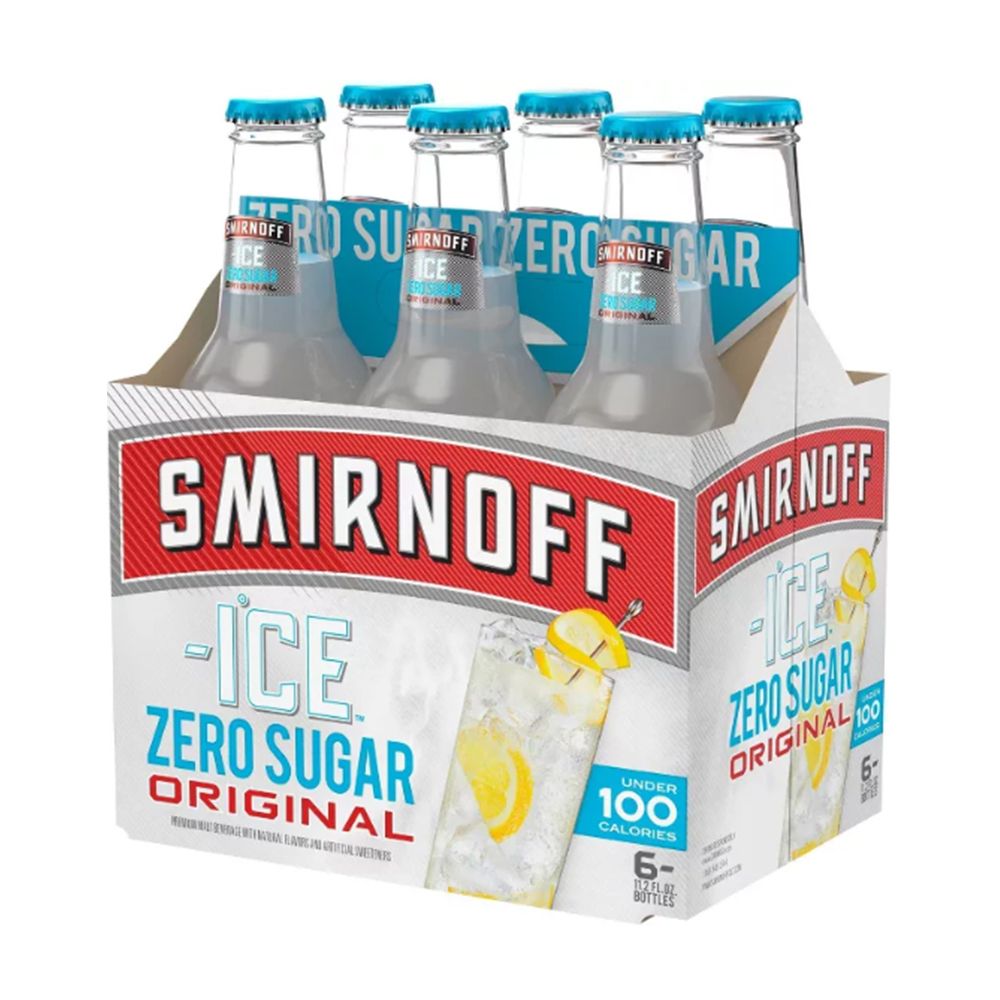 Smirnoff Ice Just Launched a Zero Sugar Version, So a Six-Pack Is Bound to  Go Down Fast, image size:1000x1000