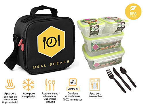 Confezione Da 4 Contenitori Riutilizzabili Per Snack Bento In Paglia Di Grano Per La Scuola 5 Scomparti~p139356846
