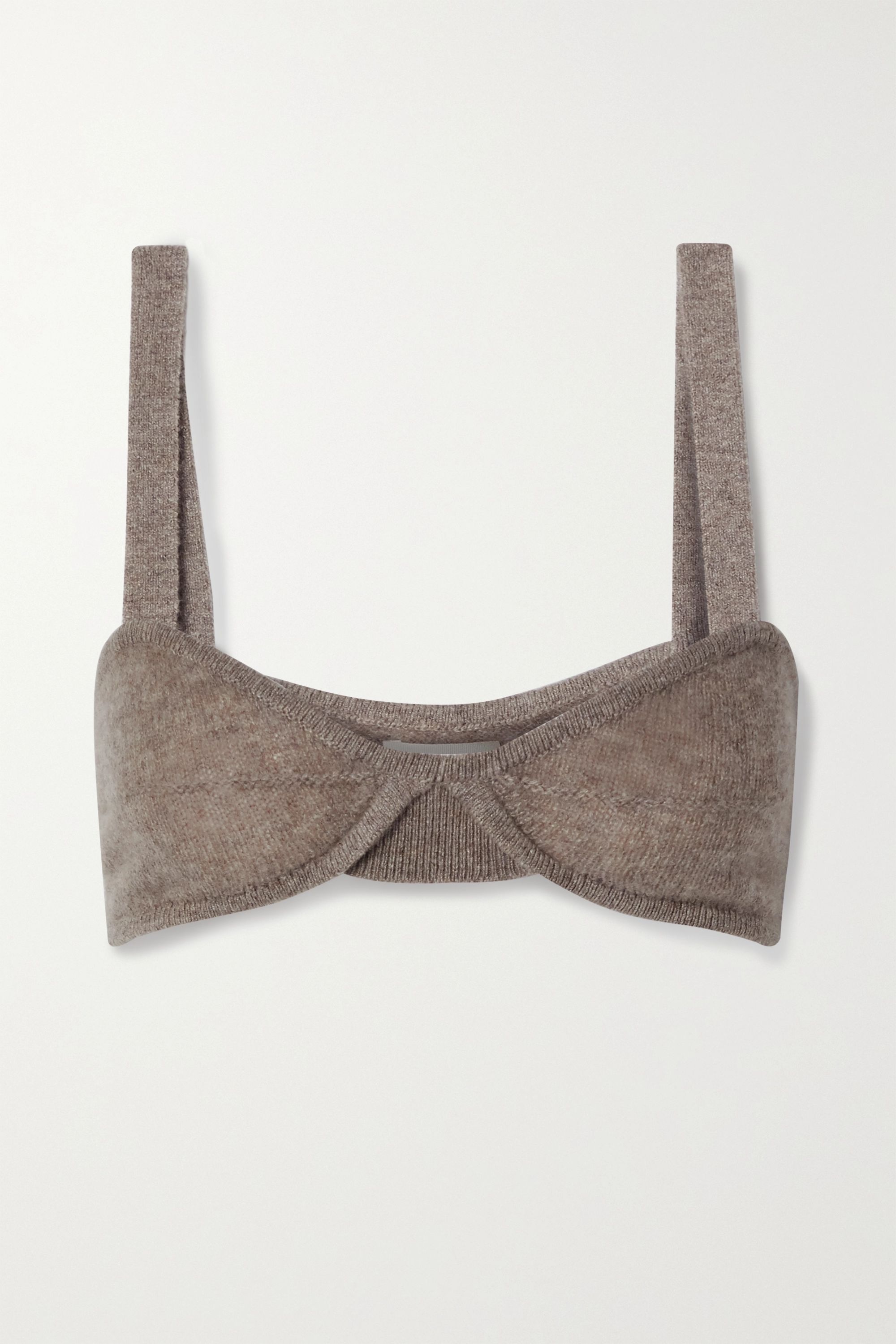 Style Khaite Cardigan And Bra 10 Best Knit Bras Shop Cashmere