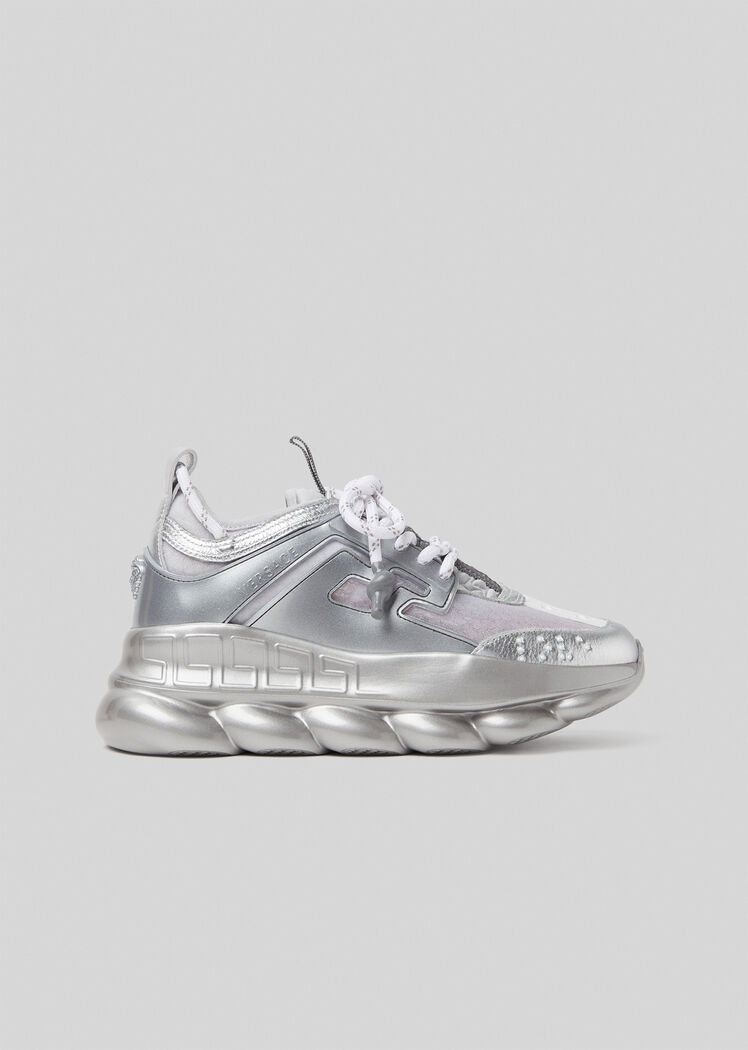versace silver sneakers