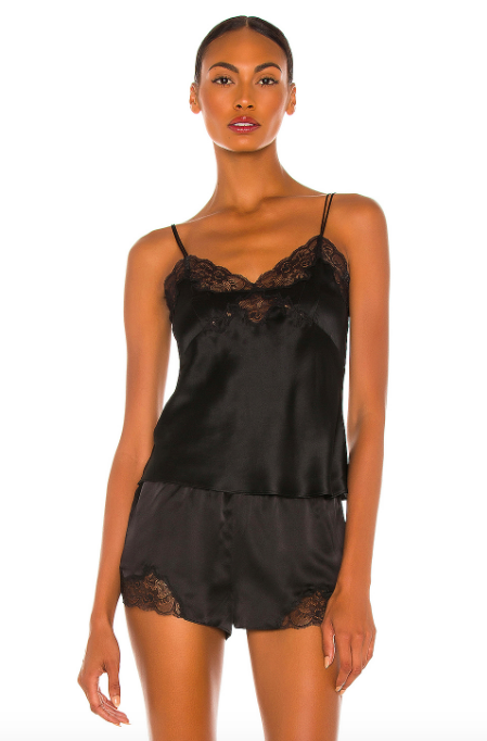 silk shorts and shirt pajamas