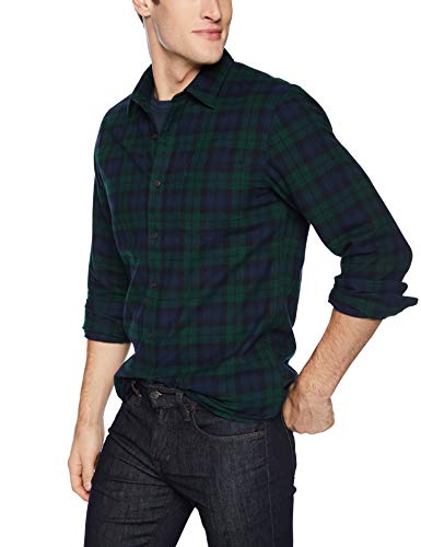 PARKLEES Camicia Uomo A Quadri Maniche Lunghe - Slim Fit Leggera Con Tasca - Casual Chic - 2