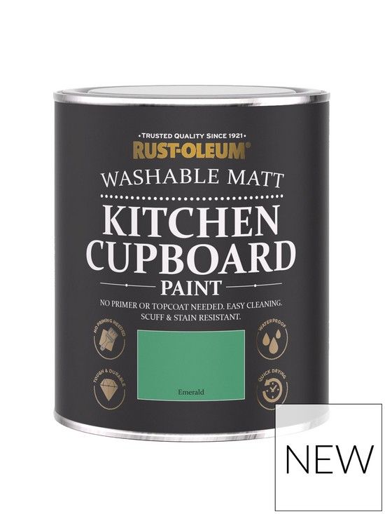 RustOleum Black Kitchen Cupboard Paint In Matt Finish Natural Charcoal