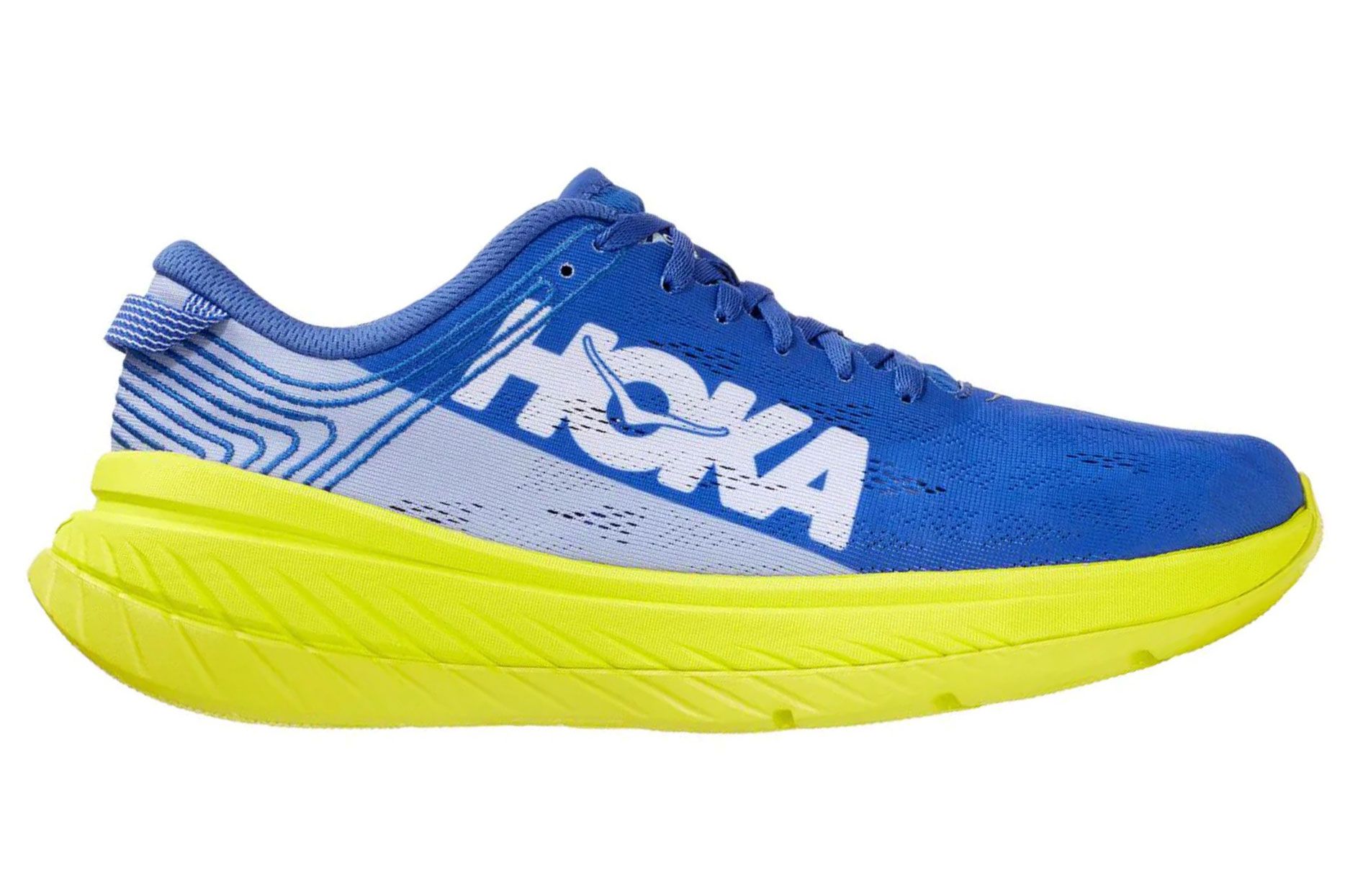 Hoka One One Carbon X Men\'s 11 Running Shoes Blue Yellow Lace Up Sneaker Carbon X | HOKA® main image 3