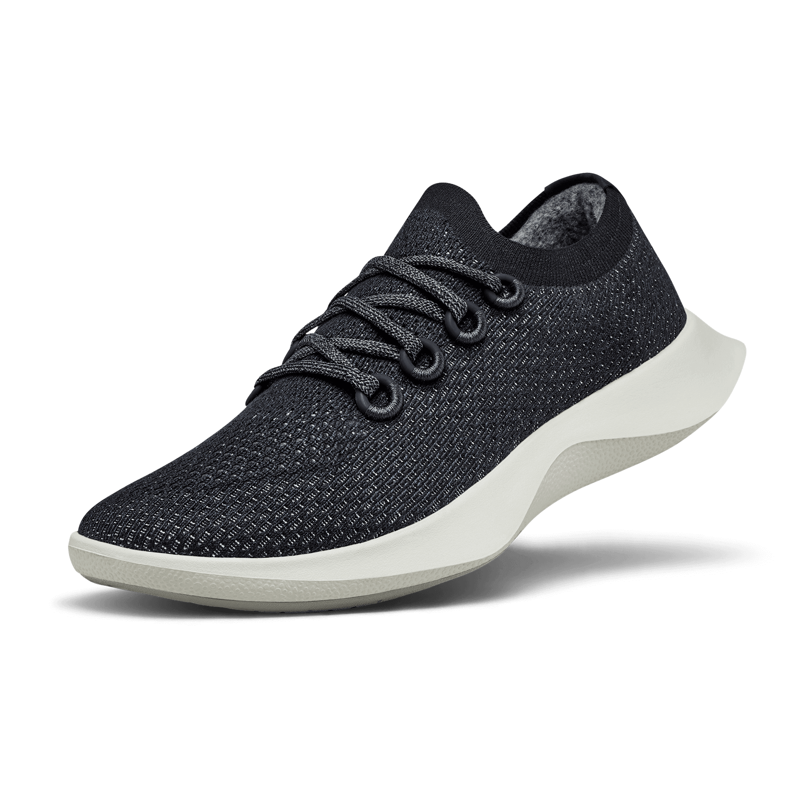 Allbirds Tree Dashers Mens 12 Black White Sustainable Knit Running Shoes TD M12 Men main image 2