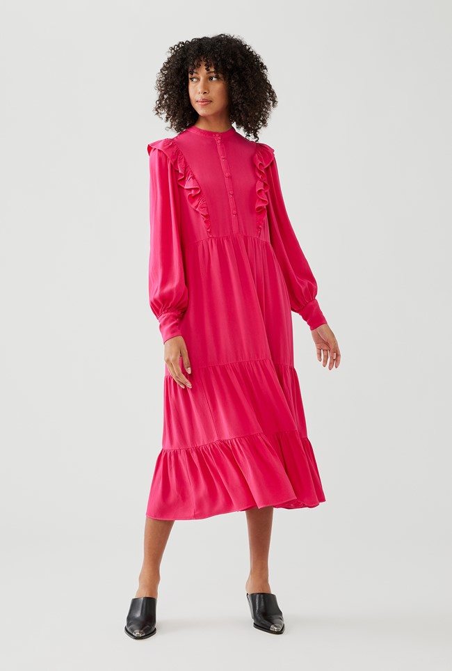 Ghost Luella Red Midi Dress Sleeve Luella Ghost Dress Boho Dresses Ghost  Dresses London Luella