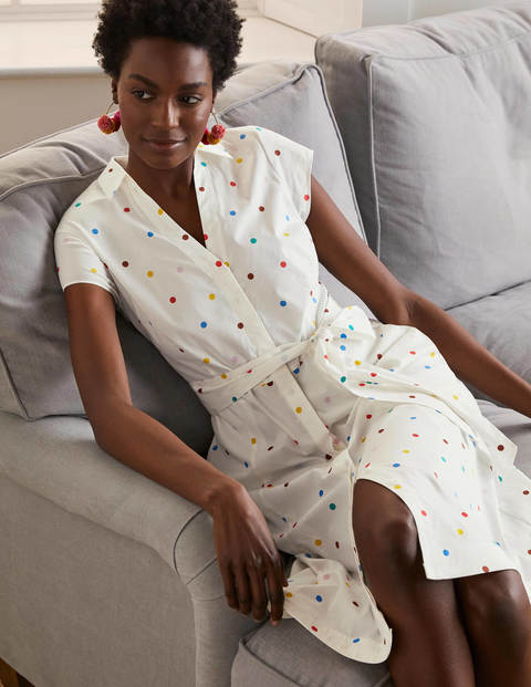 boden polka dot shirt dress Holly Willoughby's Boden shirt is a classic wardrobe staple