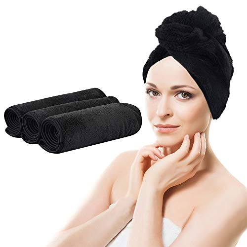 2 Turbanti Asciugacapelli In Microfibra - Morbidi E Assorbenti Per Donne E Bambini - Foto 9