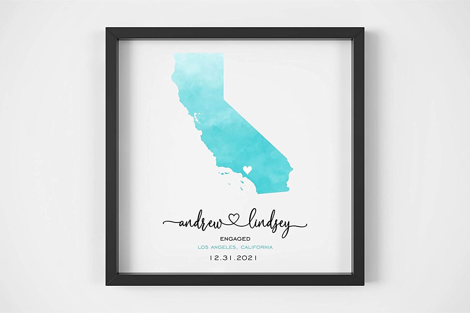 Engagement Gifts For Couples,4x6 Rotating Floating Engagement Picture Frame,Wedding Engaged Gifts For Newly Engaged Couples 2025,Cool Engagement Gifts