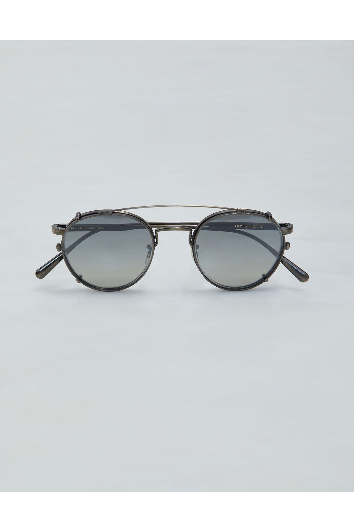 小物 Oliver Peoples Brunello Cucinelli Oliver Lilletto Sunglasses in Antique Gold/Dark Mahogany | Oliver®