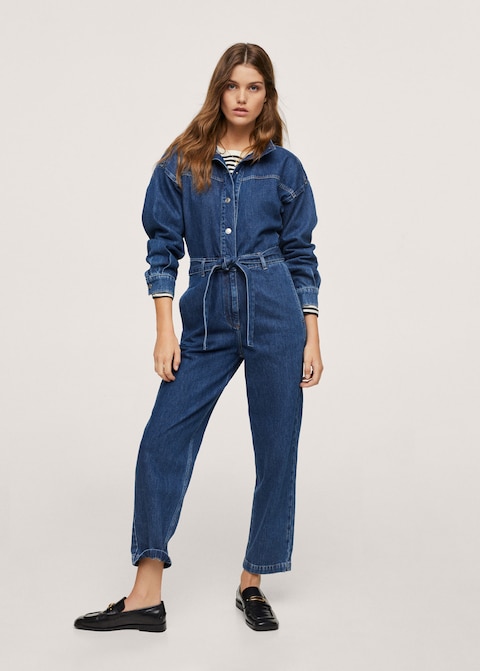 Utility Waisted Holly Willoughby Denim Jumpsuit M&s Jumpsuit Holly