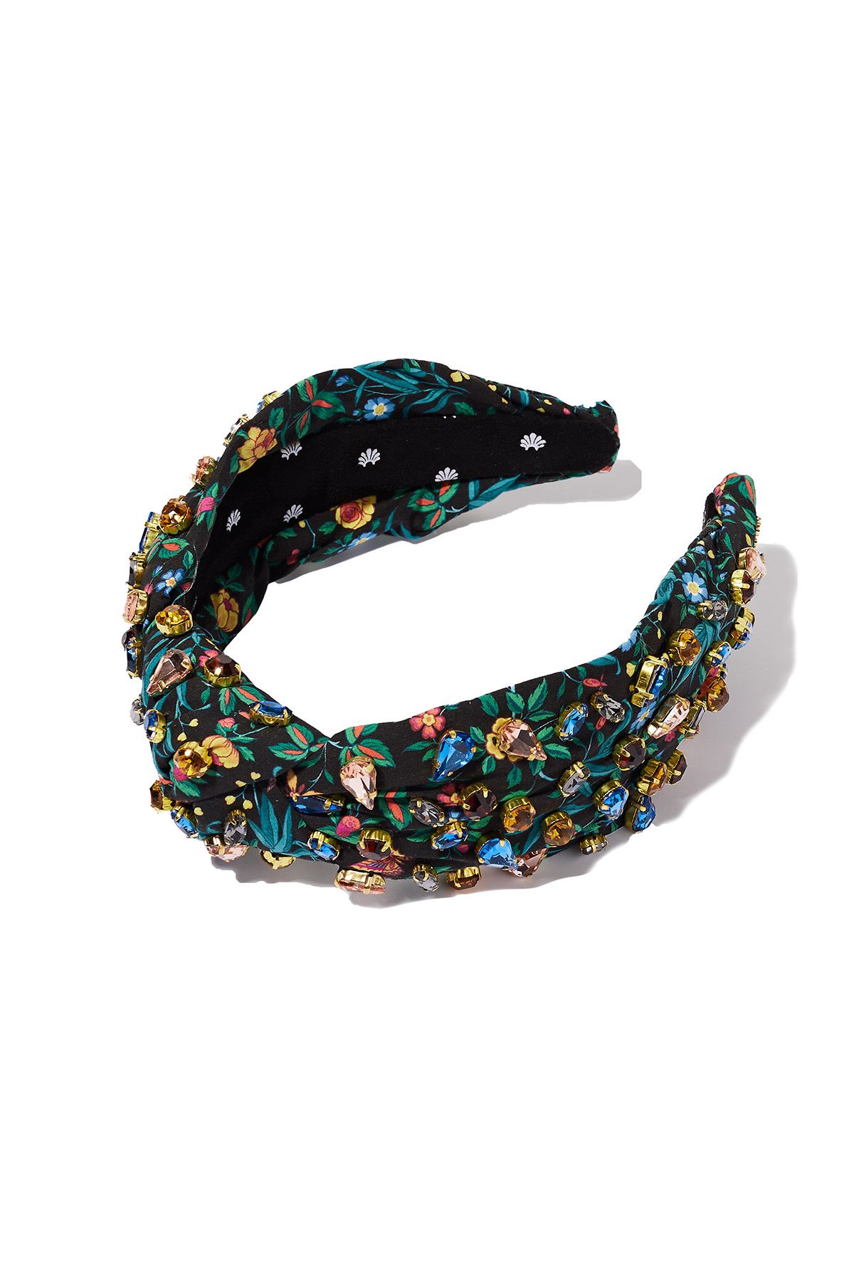 LELE SADOUGHI x LIBERTY LONDON Crystal Embellished NEW Yellow Floral Headband Liberty London x Lele Sadoughi Collaboration Launches main image 2