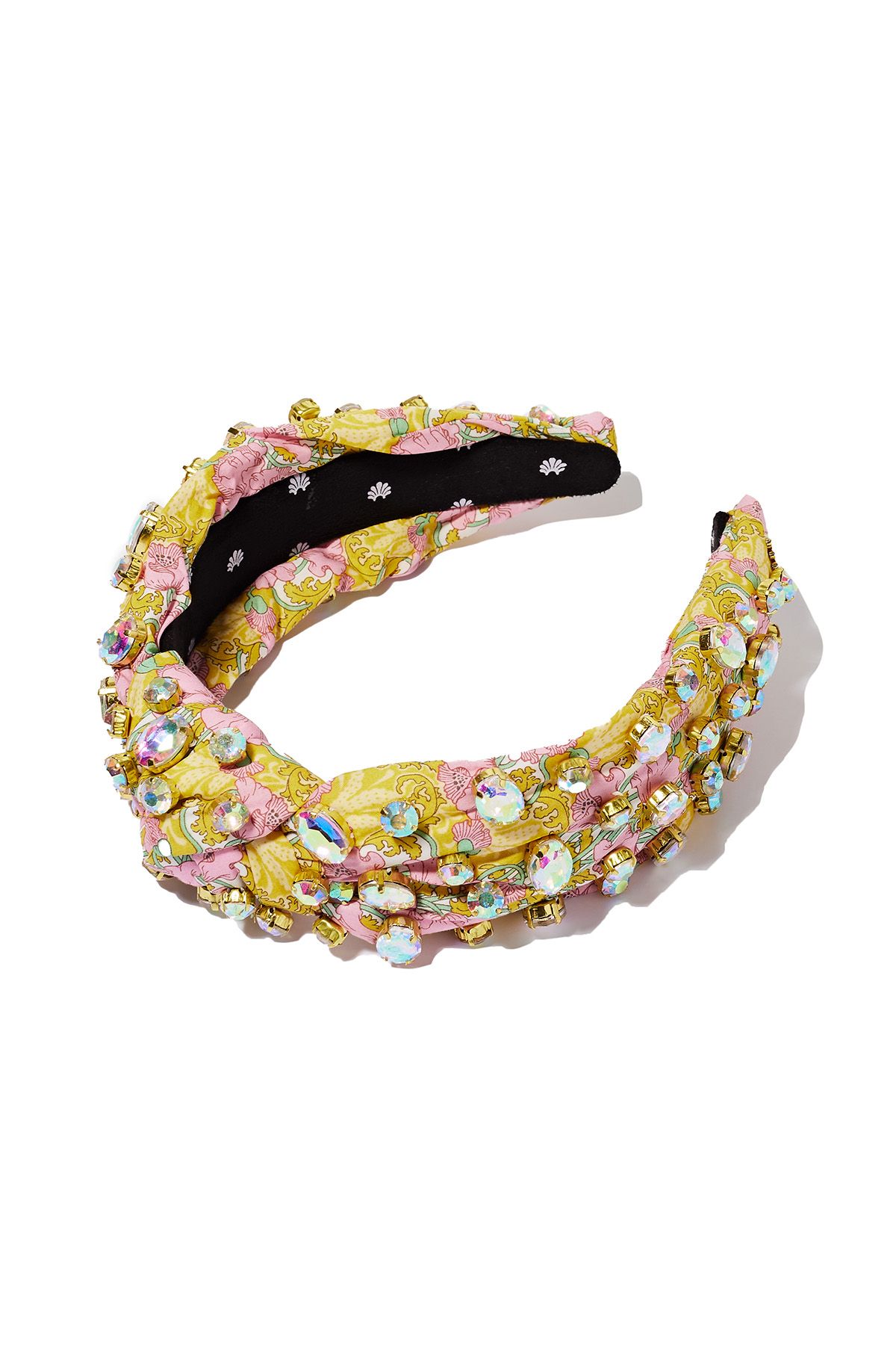 NWT LELE SADOUGHI x Liberty London crystal bow barette in marigold lilies 200 Lele Sadoughi Jet Pearl Embellished Antoinette Bow Barrette  main image 3