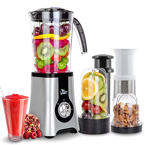 Batidora De Vaso VINATO 1.8L, 500W, 4 Cuchillas De Acero Inoxidable - Para Batidos, Zumos Y Triturar Hielo