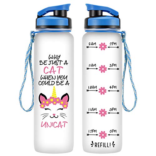 Insulated Motivational Quote Water Bottle - Engraved Stainless Steel Vacuum Flask - Unique Birthday Gifts For Friend - Metal Gym Canteen - UK - View #6