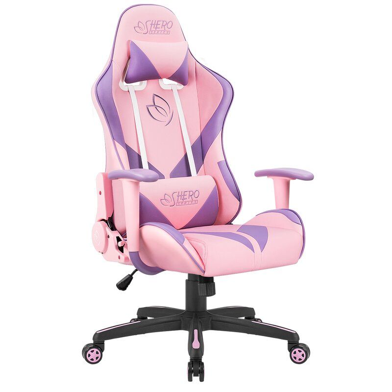 Ubuy Bunny Gaming Chair Pink Swivel Chair For Kids Pink Desk Chair