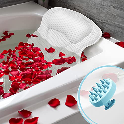 Cuscino Per Vasca Da Bagno - Impermeabile E Traspirante, Extra Morbido, Adatto A Tutte Le Vasche, Blu