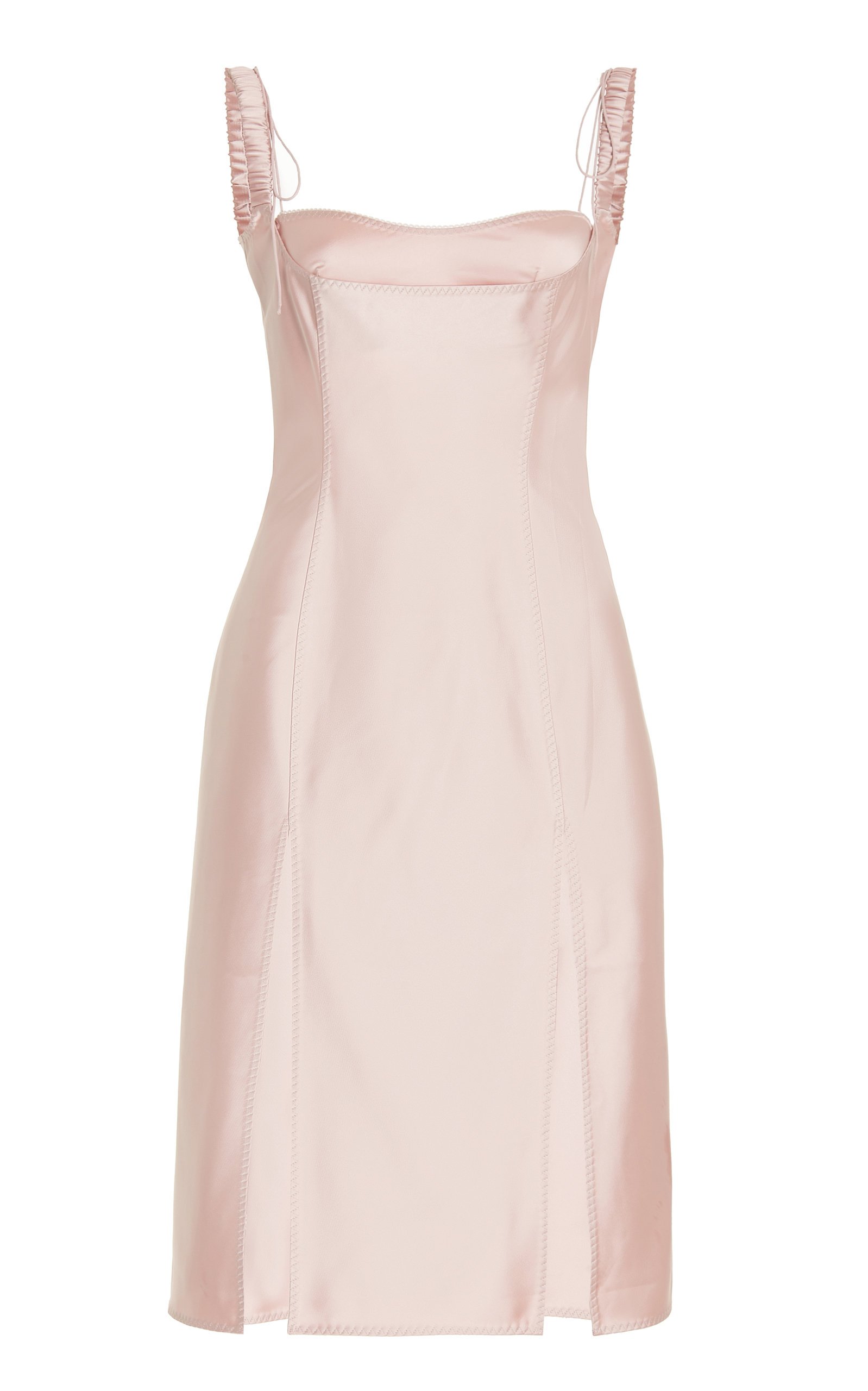 strapless open back dress ZARA. Pink satin dress T.xs  Hibuy market