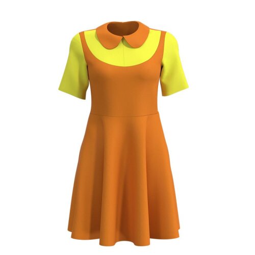 orange dress squid game Squid Game Doll Outfit | 3D Model
