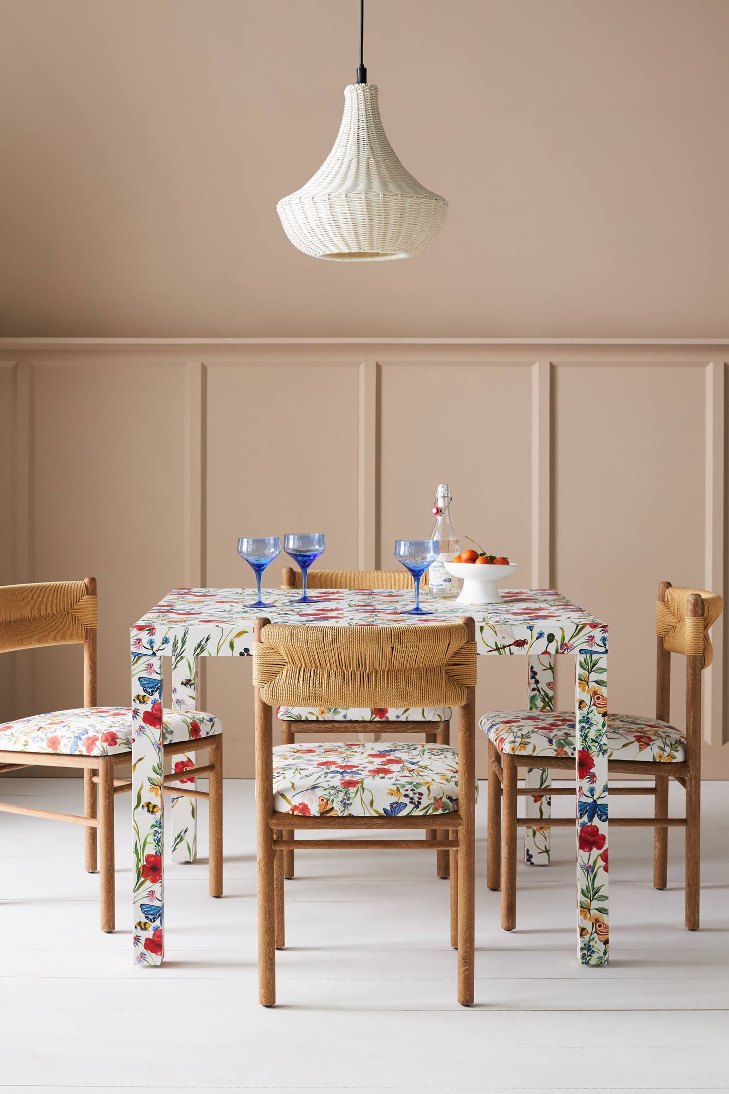 【美品】6枚セット Anthropologie Fleur De Lys Top Picks from Mark D. Sikes's Poppy Collection for