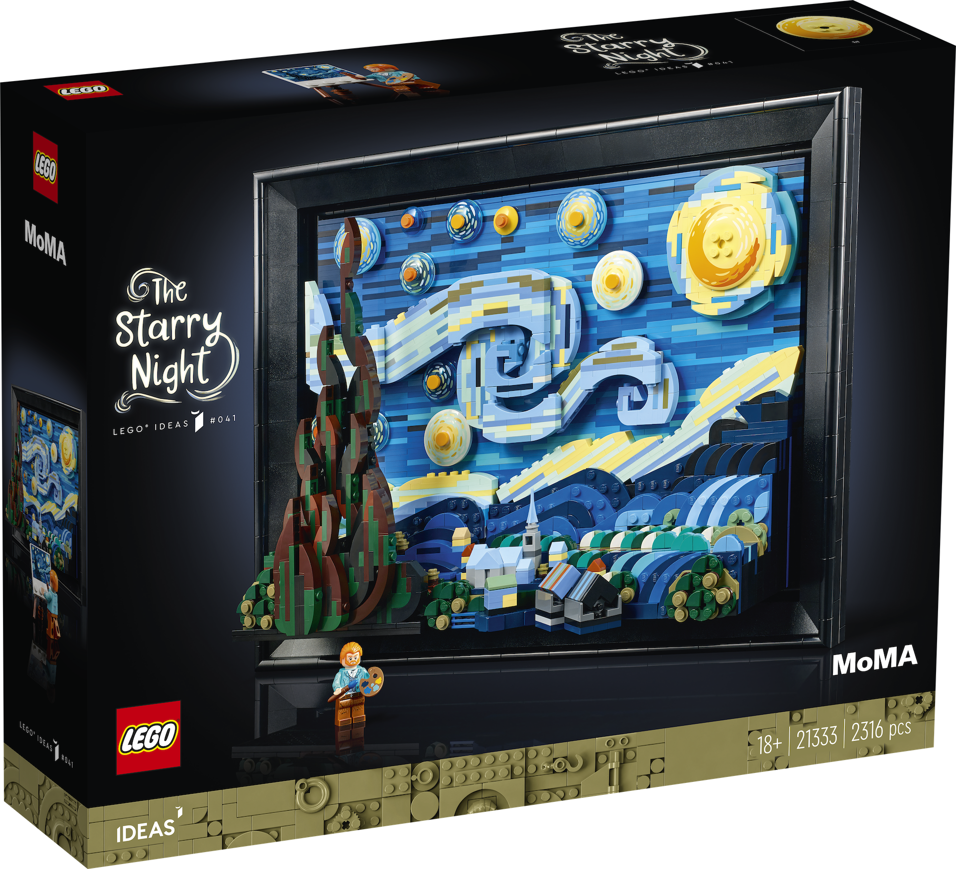 New LEGO Ideas The Starry Night Set Celebrates van Gogh's Artwork