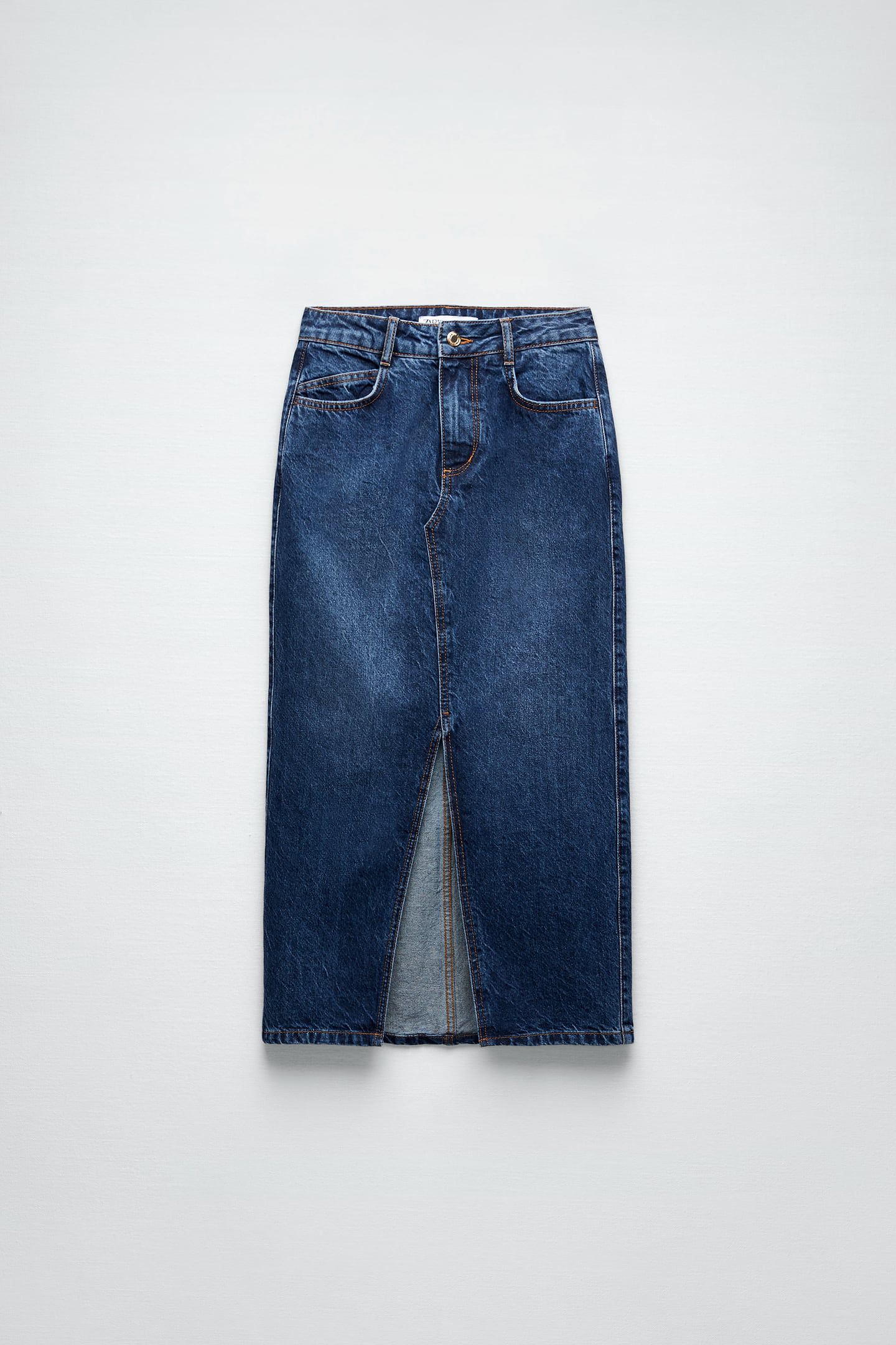 Massimo Dutti Falda Midi Denim Zara Kendall Jenner Y La Falda