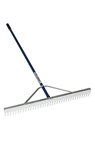 Yard Rake 58 Inch Heavy Duty Garden Rake - 14 Tine Metal Bow Rake With ...