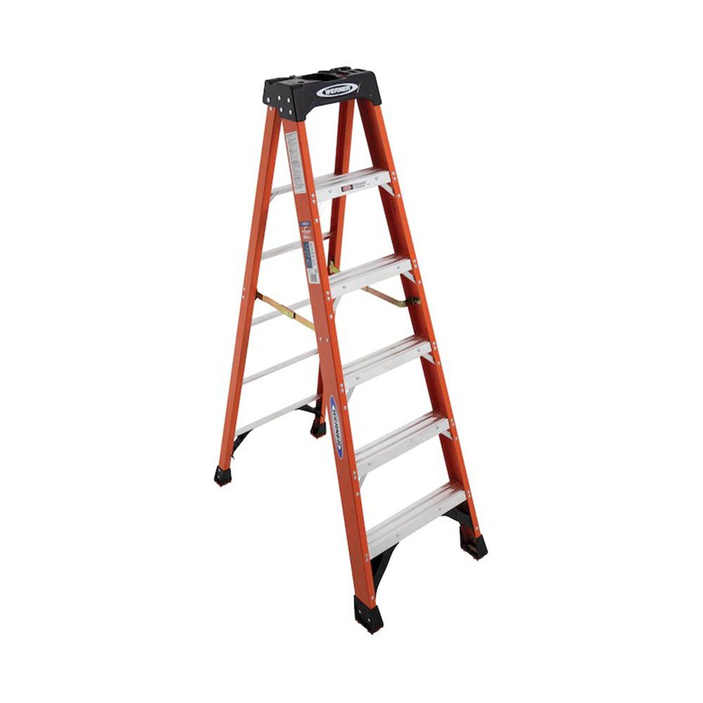 Husky 6 Ft Ladder Price 6-Foot Fiberglass Step Ladder – 500 Lb Capacity ...