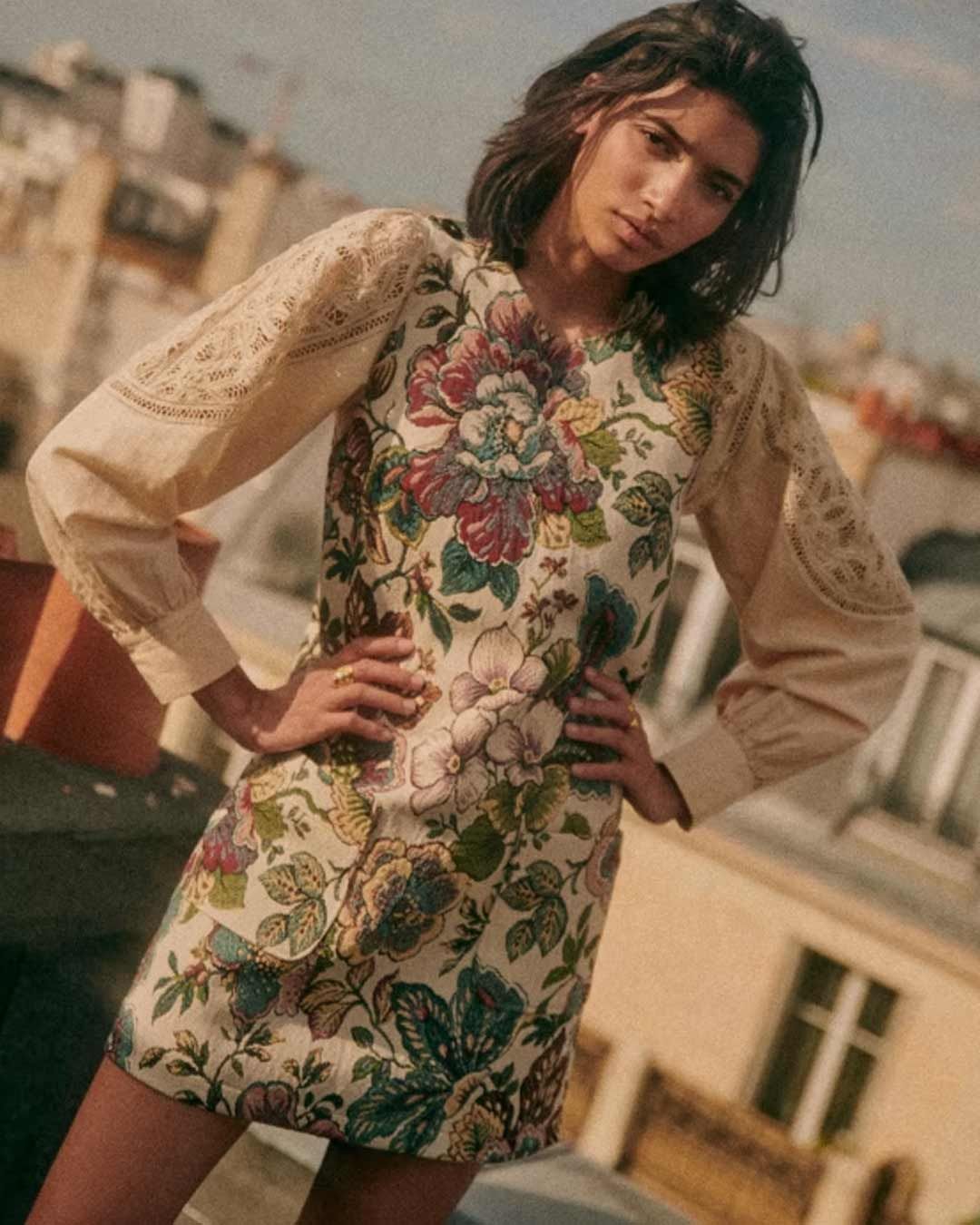 Dress Vestido Marron Pull And Bear Vestido Cruzado Vestido Flores