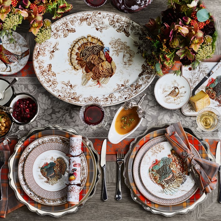 Table Thanksgiving Dishes Set Table Thanksgiving Dinnerware