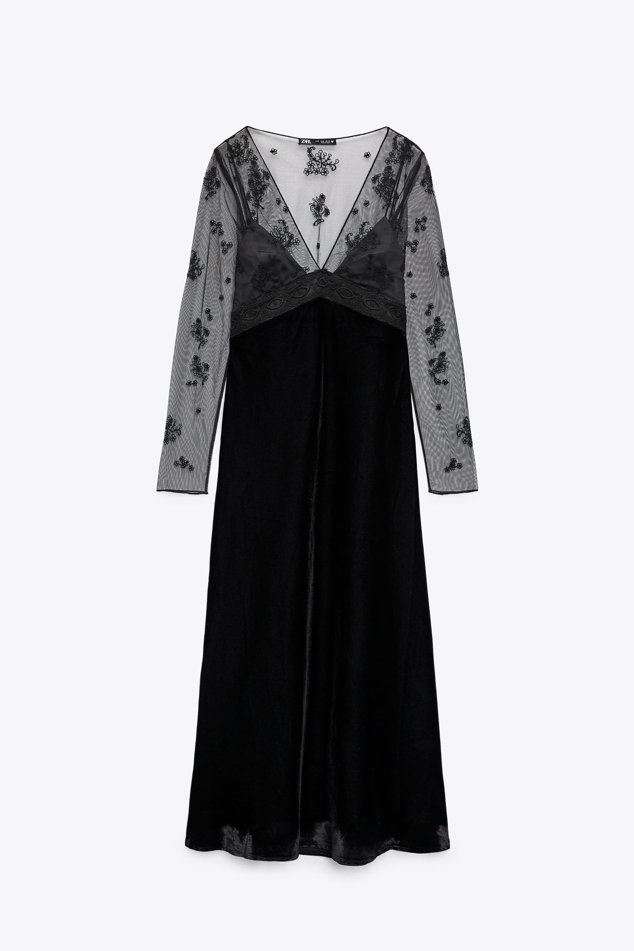 El vestido de tul y terciopelo más espectacular de Zara