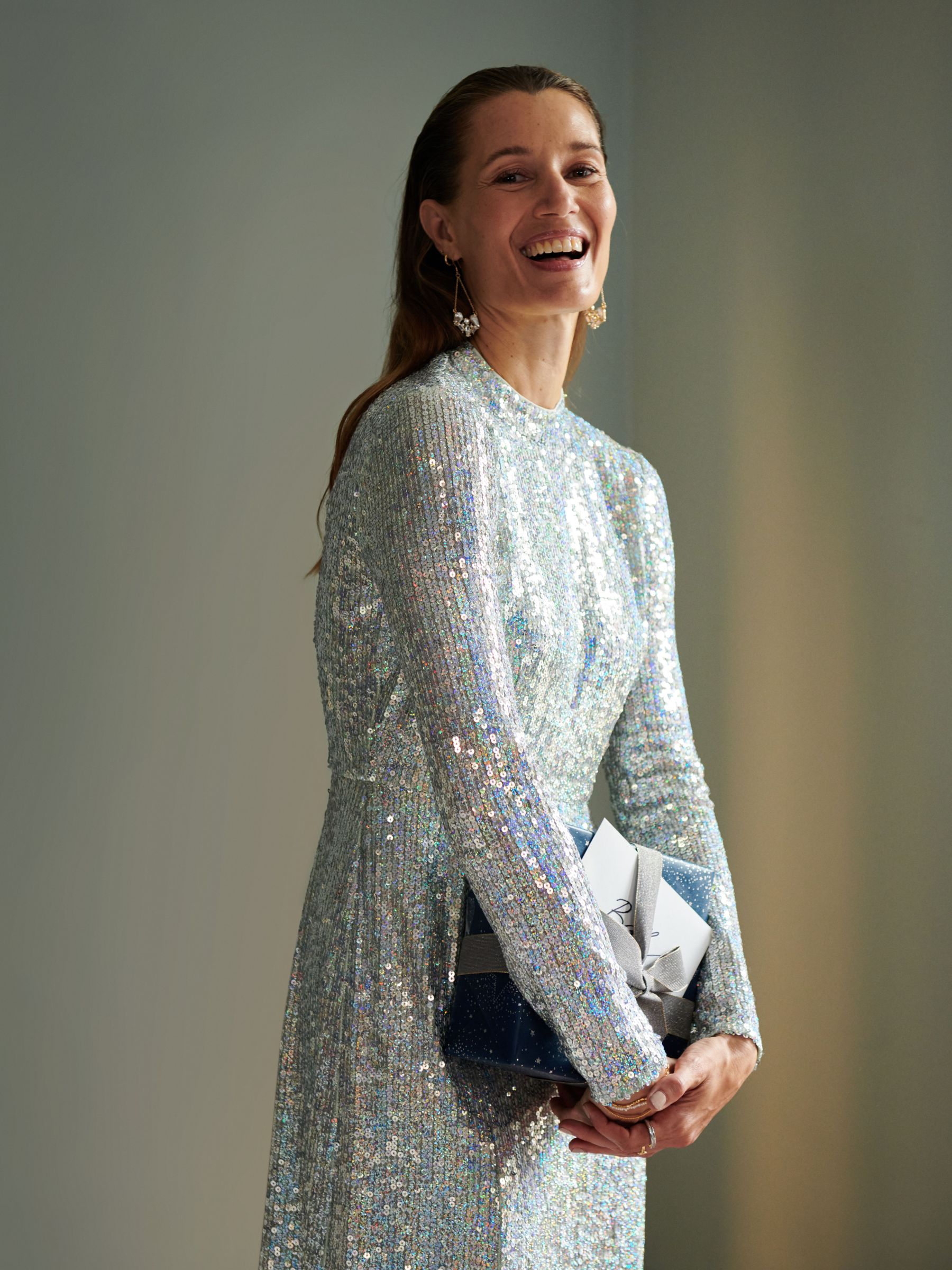 whistles silver sequin dress Silver Sequin Sleeveless A-Line Mini Dress | Whistles