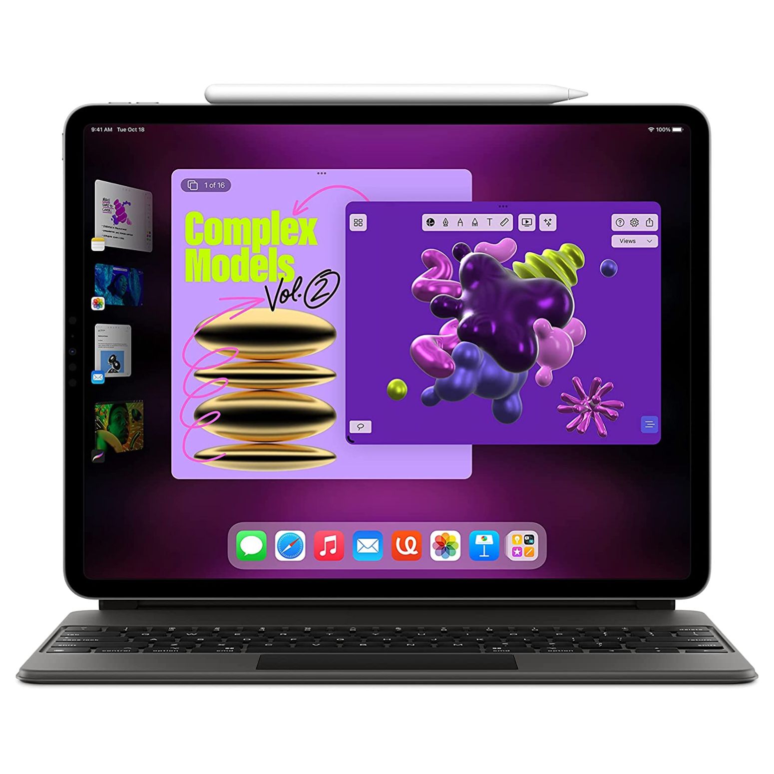 Apple iPad Pro&MagicKeyboard&pencil 3点 Apple MJQL3LL/A Magic Keyboard with Trackpad for at
