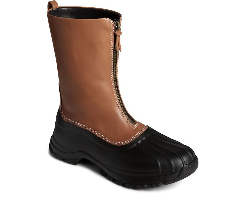 women's side zip duck boots