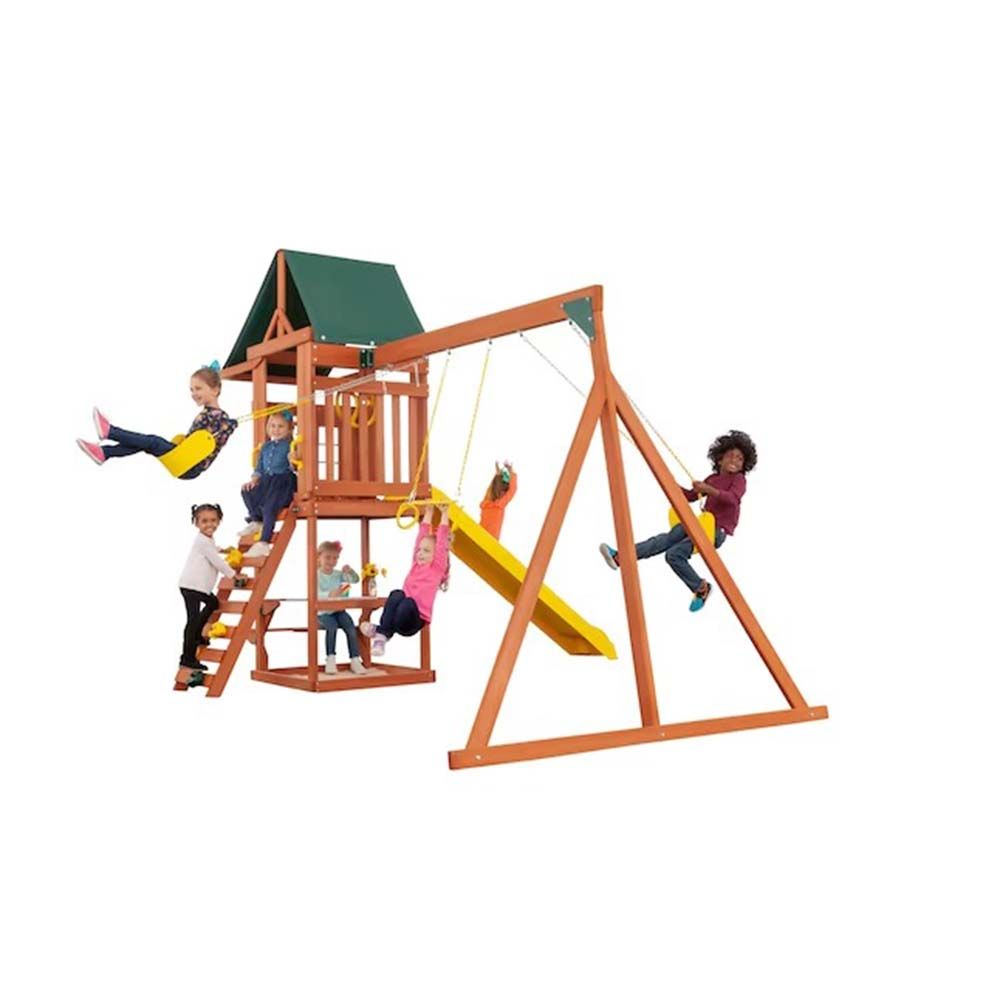 11 Best Wooden Swing Sets In 2023 Outdoor Wooden Play Sets
