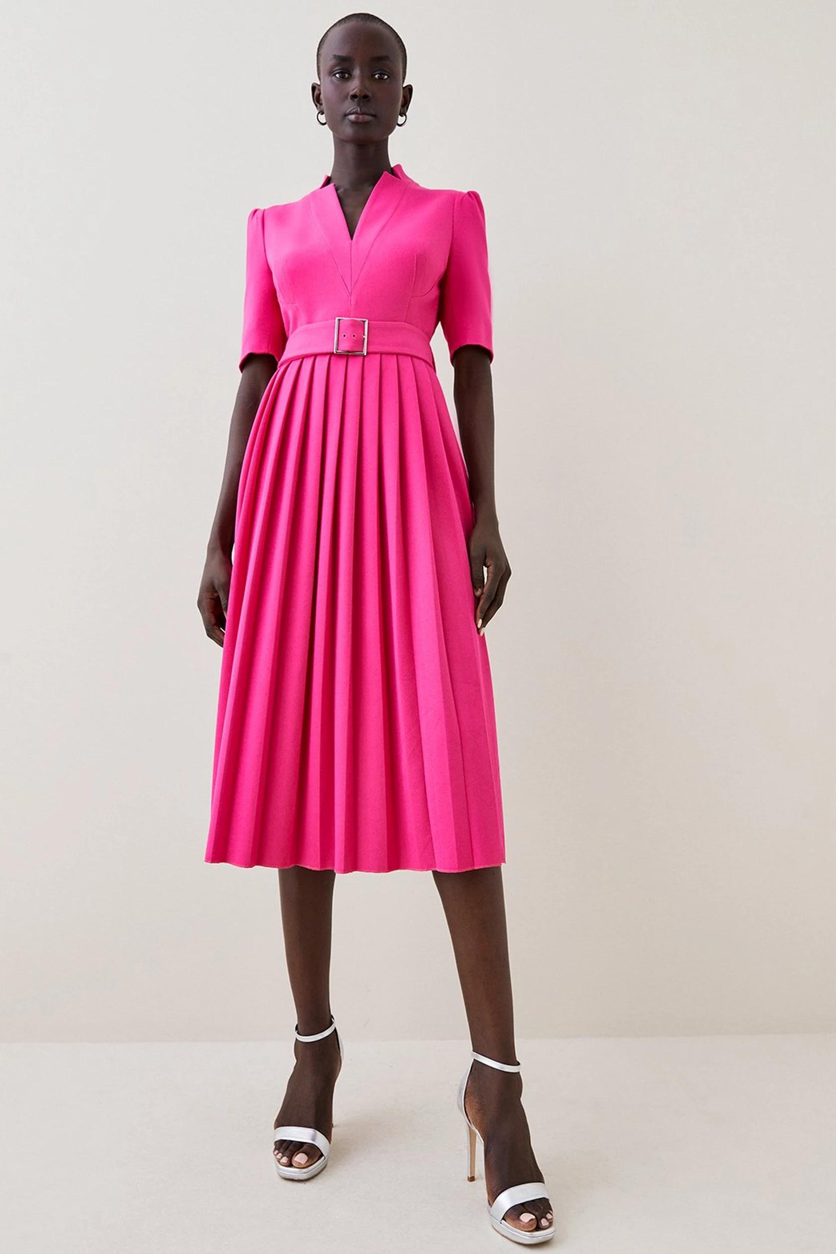 Susanna Reid embraces colour in pink midi dress Susanna Reid embraces colour in pink midi dress